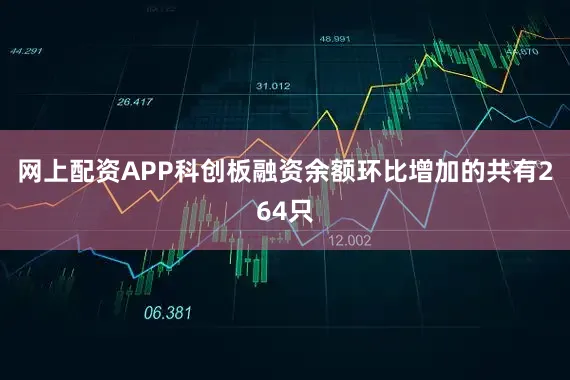 网上配资APP科创板融资余额环比增加的共有264只